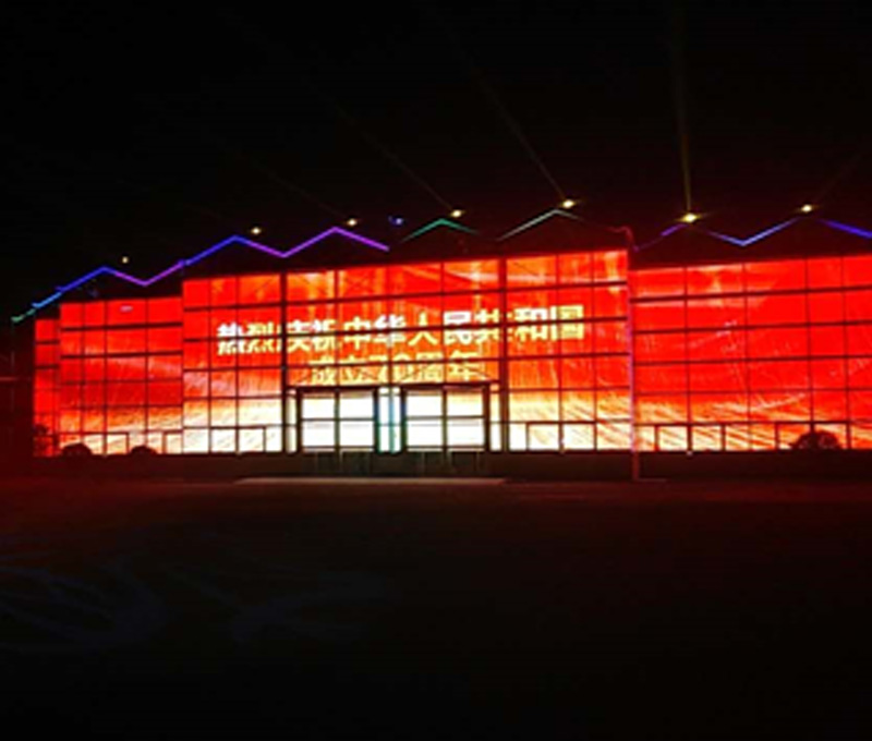 Ningxia Yinchuan Flower Expo Center, transparent screen 400㎡ 